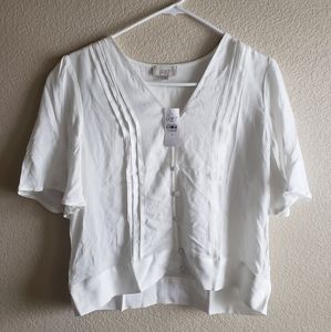 Brand new loft white blouse
